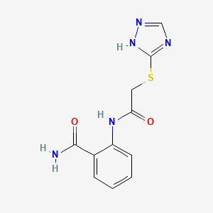 2-{[(1H-1,2,4-triazol-5-ylthio)acetyl]amino}benzamide