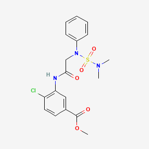 methyl 4-chloro-3-({N-[(dimethylamino)sulfonyl]-N-phenylglycyl}amino)benzoate