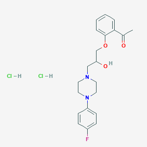 1-(2-{3-[4-(4-fluorophenyl)-1-piperazinyl]-2-hydroxypropoxy}phenyl)ethanone dihydrochloride