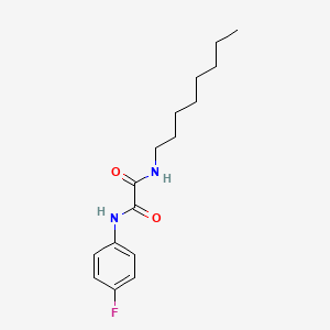 N-(4-fluorophenyl)-N'-octylethanediamide