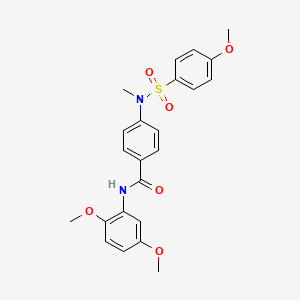 N-(2,5-dimethoxyphenyl)-4-[[(4-methoxyphenyl)sulfonyl](methyl)amino]benzamide