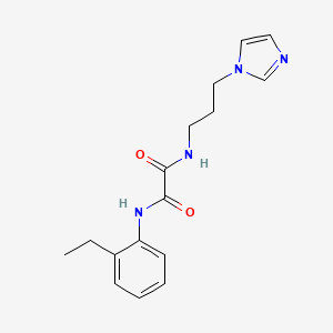 molecular formula C16H20N4O2 B4172113 N-(2-ethylphenyl)-N'-[3-(1H-imidazol-1-yl)propyl]ethanediamide 