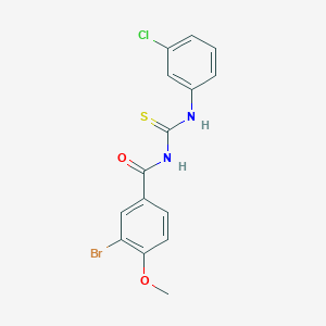 N-(3-bromo-4-methoxybenzoyl)-N'-(3-chlorophenyl)thiourea