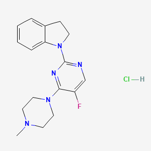 1-[5-fluoro-4-(4-methyl-1-piperazinyl)-2-pyrimidinyl]indoline hydrochloride