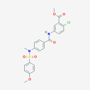 methyl 2-chloro-5-({4-[[(4-methoxyphenyl)sulfonyl](methyl)amino]benzoyl}amino)benzoate