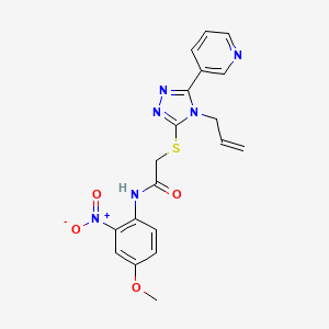 2-{[4-allyl-5-(3-pyridinyl)-4H-1,2,4-triazol-3-yl]thio}-N-(4-methoxy-2-nitrophenyl)acetamide