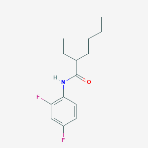 molecular formula C14H19F2NO B417227 N-(2,4-difluorophenyl)-2-ethylhexanamide 