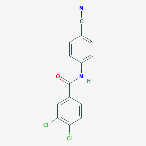 molecular formula C14H8Cl2N2O B417228 3,4-dichloro-N-(4-cyanophenyl)benzamide 