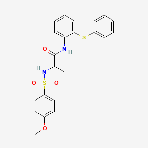 N~2~-[(4-methoxyphenyl)sulfonyl]-N~1~-[2-(phenylthio)phenyl]alaninamide