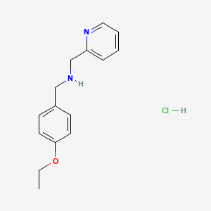 molecular formula C15H19ClN2O B4172301 (4-ethoxybenzyl)(2-pyridinylmethyl)amine hydrochloride 