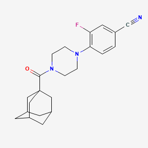 4-[4-(1-adamantylcarbonyl)-1-piperazinyl]-3-fluorobenzonitrile