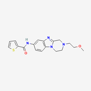 N-[2-(2-methoxyethyl)-1,2,3,4-tetrahydropyrazino[1,2-a]benzimidazol-8-yl]-2-thiophenecarboxamide