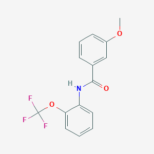 molecular formula C15H12F3NO3 B417239 3-methoxy-N-[2-(trifluoromethoxy)phenyl]benzamide CAS No. 333444-01-2