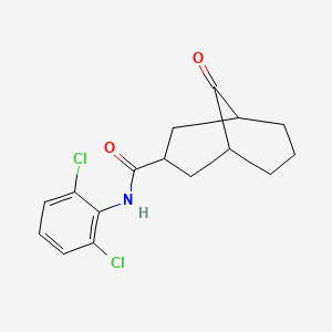 molecular formula C16H17Cl2NO2 B4172400 N-(2,6-dichlorophenyl)-9-oxobicyclo[3.3.1]nonane-3-carboxamide 
