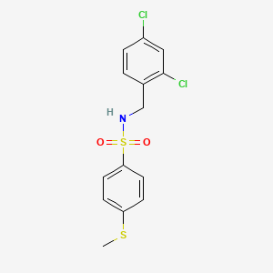 N-(2,4-dichlorobenzyl)-4-(methylthio)benzenesulfonamide