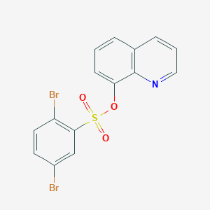 molecular formula C15H9Br2NO3S B417248 8-Quinolyl 2,5-dibromobenzenesulfonate CAS No. 333444-40-9