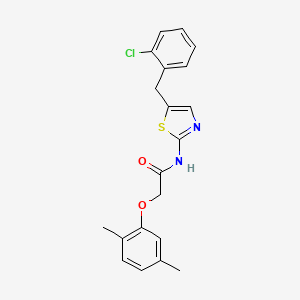 molecular formula C20H19ClN2O2S B4172482 N-[5-(2-chlorobenzyl)-1,3-thiazol-2-yl]-2-(2,5-dimethylphenoxy)acetamide 