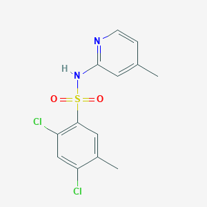 molecular formula C13H12Cl2N2O2S B417249 2,4-dichloro-5-methyl-N-(4-methylpyridin-2-yl)benzenesulfonamide CAS No. 457961-11-4