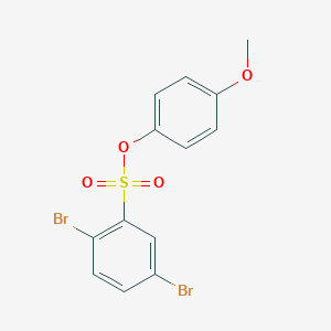 molecular formula C13H10Br2O4S B417255 4-Methoxyphenyl 2,5-dibromobenzenesulfonate CAS No. 333444-44-3