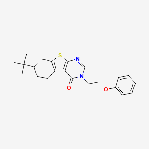 7-tert-butyl-3-(2-phenoxyethyl)-5,6,7,8-tetrahydro[1]benzothieno[2,3-d]pyrimidin-4(3H)-one