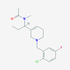 N-{1-[1-(2-chloro-5-fluorobenzyl)-1,2,5,6-tetrahydropyridin-3-yl]propyl}-N-methylacetamide
