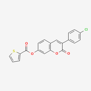 3-(4-chlorophenyl)-2-oxo-2H-chromen-7-yl 2-thiophenecarboxylate