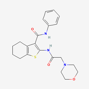 2-[(4-morpholinylacetyl)amino]-N-phenyl-4,5,6,7-tetrahydro-1-benzothiophene-3-carboxamide