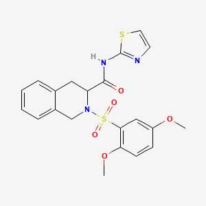 2-[(2,5-dimethoxyphenyl)sulfonyl]-N-1,3-thiazol-2-yl-1,2,3,4-tetrahydro-3-isoquinolinecarboxamide