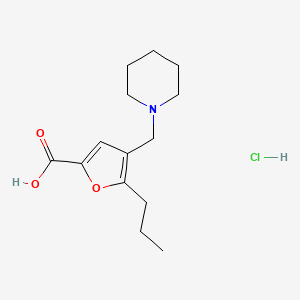 4-(1-piperidinylmethyl)-5-propyl-2-furoic acid hydrochloride