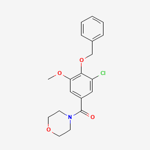 4-[4-(benzyloxy)-3-chloro-5-methoxybenzoyl]morpholine