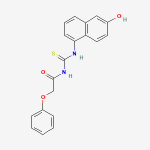 N-{[(6-hydroxy-1-naphthyl)amino]carbonothioyl}-2-phenoxyacetamide