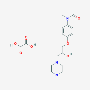 N-{4-[2-hydroxy-3-(4-methyl-1-piperazinyl)propoxy]phenyl}-N-methylacetamide ethanedioate (salt)