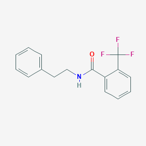 molecular formula C16H14F3NO B417276 N-(2-phenylethyl)-2-(trifluoromethyl)benzamide CAS No. 425617-89-6