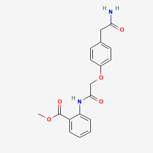 methyl 2-({[4-(2-amino-2-oxoethyl)phenoxy]acetyl}amino)benzoate