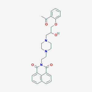 2-(2-{4-[3-(2-acetylphenoxy)-2-hydroxypropyl]-1-piperazinyl}ethyl)-1H-benzo[de]isoquinoline-1,3(2H)-dione