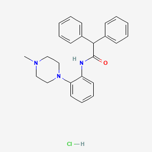 molecular formula C25H28ClN3O B4172832 N-[2-(4-methyl-1-piperazinyl)phenyl]-2,2-diphenylacetamide hydrochloride 