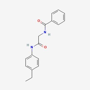 molecular formula C17H18N2O2 B4172845 N-{2-[(4-ethylphenyl)amino]-2-oxoethyl}benzamide 
