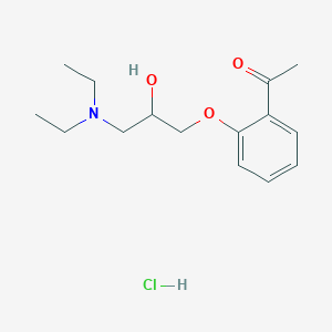 1-{2-[3-(diethylamino)-2-hydroxypropoxy]phenyl}ethanone hydrochloride