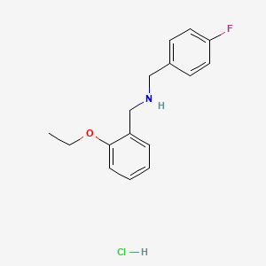 molecular formula C16H19ClFNO B4173078 (2-ethoxybenzyl)(4-fluorobenzyl)amine hydrochloride 