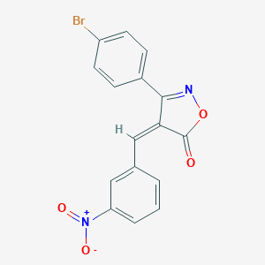 molecular formula C16H9BrN2O4 B417308 (4Z)-3-(4-bromophenyl)-4-[(3-nitrophenyl)methylidene]-1,2-oxazol-5-one 