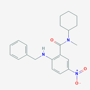 2-(benzylamino)-N-cyclohexyl-N-methyl-5-nitrobenzamide