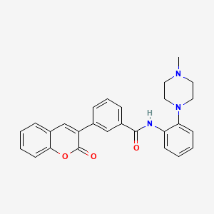 N-[2-(4-methyl-1-piperazinyl)phenyl]-3-(2-oxo-2H-chromen-3-yl)benzamide