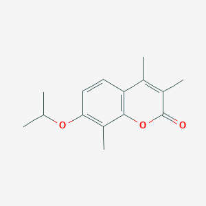 molecular formula C15H18O3 B417316 7-isopropoxy-3,4,8-trimethyl-2H-chromen-2-one 