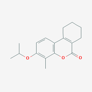 molecular formula C17H20O3 B417317 3-isopropoxy-4-methyl-7,8,9,10-tetrahydro-6H-benzo[c]chromen-6-one 