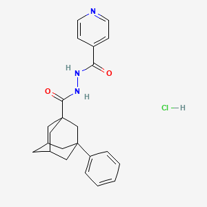 N'-[(3-phenyl-1-adamantyl)carbonyl]isonicotinohydrazide hydrochloride