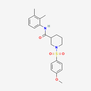 molecular formula C21H26N2O4S B4173219 N-(2,3-dimethylphenyl)-1-[(4-methoxyphenyl)sulfonyl]-3-piperidinecarboxamide 