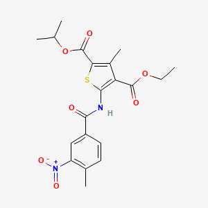 4-ethyl 2-isopropyl 3-methyl-5-[(4-methyl-3-nitrobenzoyl)amino]-2,4-thiophenedicarboxylate