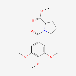 molecular formula C16H21NO6 B4173321 methyl 1-(3,4,5-trimethoxybenzoyl)prolinate 