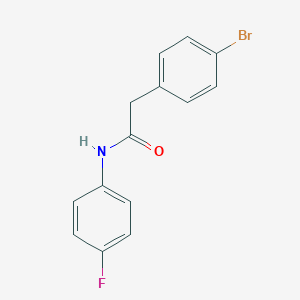 molecular formula C14H11BrFNO B417334 2-(4-bromophenyl)-N-(4-fluorophenyl)acetamide 
