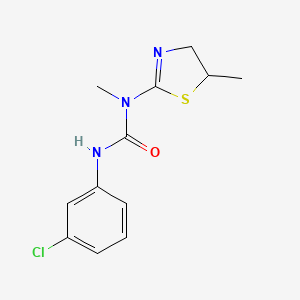 molecular formula C12H14ClN3OS B4173346 N'-(3-chlorophenyl)-N-methyl-N-(5-methyl-4,5-dihydro-1,3-thiazol-2-yl)urea 
